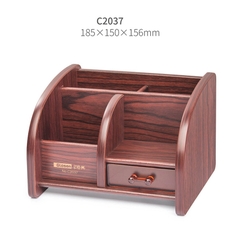 Hộp Đựng Bút Viết Văn Phòng Phẩm Để Bàn Bằng Gỗ C37