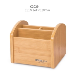 Hộp Đựng Bút Viết Văn Phòng Phẩm Để Bàn Bằng Gỗ C29