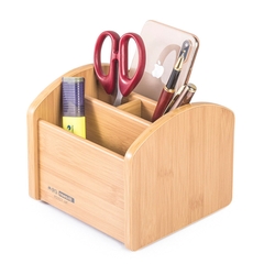 Hộp Đựng Bút Viết Văn Phòng Phẩm Để Bàn Bằng Gỗ C29