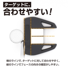 No Brand putter Arrow Tube TR-S2 Center Shaft Triangle Neck Forgiving Strong against mishits