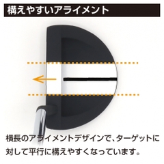 No Brand putter Arrow Tube RR Mallet Type Slant Neck Forgiving Strong against mishits For Beginners Low Price