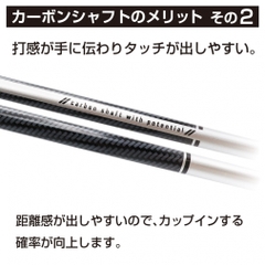 No Brand putter Arrow Tube 19RW CBN Carbon Shaft