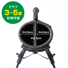 TIGORA Club Case Stand with putter Pocket TR-0B1011STCC