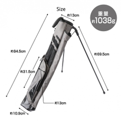 TIGORA Club Case Stand with putter Pocket TR-0B1011STCC