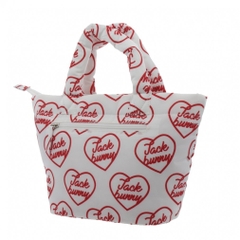 Jack Bunny Pouch Heart Pattern Print Cart Bag (2624281101)