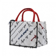 le coq sportif golf Pouch Le Coq Black Trico Design Square Pouch with Original Heart Zipper Pull LG4FTT43L