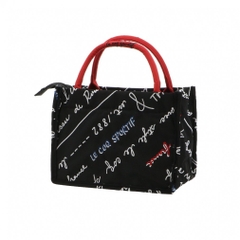 le coq sportif golf Pouch Le Coq Black Trico Design Square Pouch with Original Heart Zipper Pull LG4FTT43L