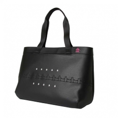 Munsingwear Boston Bag Munsing Synthetic Leather Penguin Embroidery Tote Bag MG5FTT02L