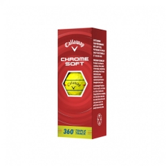 Callaway Golf Ball 1 Dozen CHROME SOFT 360° TRIPLE TRACK Yellow 7193813064