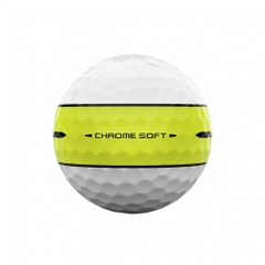 Callaway Golf Ball 1 Dozen CHROME SOFT 360° YELLOW STRIPE 7193852520