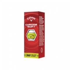 Callaway Golf Ball 1 Dozen CHROME SOFT 360° YELLOW STRIPE 7193852520