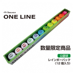 TOBUNDA Golf Ball One Line Rainbow Pack