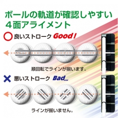 TOBUNDA Golf Ball One Line Rainbow Pack