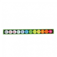 TOBUNDA Golf Ball One Line Rainbow Pack