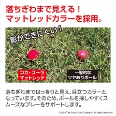 Coca-Cola Golf Ball 1 Dozen (12 Golf Ball) Matte Red