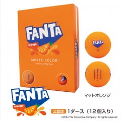 Coca-Cola Golf Ball 1 Dozen 12 Golf Ball Fanta Matte Orange Highly Visible on Grass Matte Finish Easy to Find Orange For Distance
