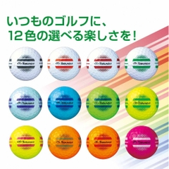 TOBUNDA Golf Ball 1 Dozen ONE LINE One Line Golf Ball Color Ball