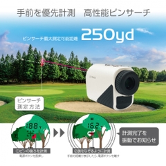 LRF QUICK Compact Rangefinder Pin Search With Case Built-in Battery
