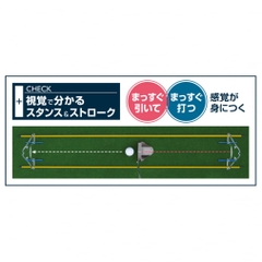 DAIYA GOLF dụng cụ tự tập putt tại nhà Diamond Pad Alignment TR-471