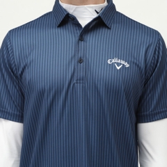 Callaway Men's Golf Wear Stripe Print Pique Set Shirt 6217564081