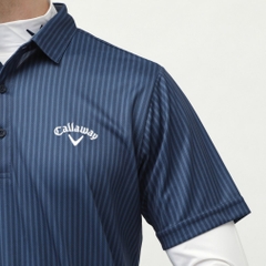Callaway Men's Golf Wear Stripe Print Pique Set Shirt 6217564081