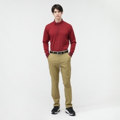 TIGORA Men's Golf Wear +5°C iHEAT Patterned Half-Zip Shirt TR-1L1535Z-HBO