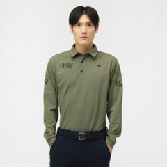 le coq sportif golf Men's Golf Wear DTC Special Color Basic Design Long Sleeve Shirt LG5FLS00M