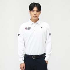le coq sportif golf Men's Golf Wear DTC Special Color Basic Design Long Sleeve Shirt LG5FLS00M