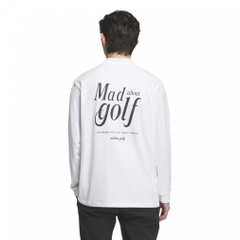 adidas Men's Golf Wear Back Graphic Long Sleeve Mock Shirt JVV08