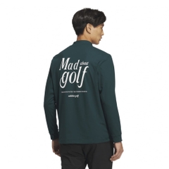 adidas Men's Golf Wear Back Graphic Long Sleeve Mock Shirt JVV08