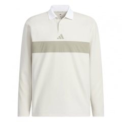 adidas Men's Golf Wear Beyond The Course Color Block Long Sleeve Polo Shirt JM9581