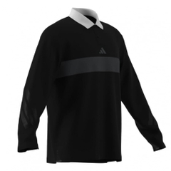 adidas Men's Golf Wear Beyond The Course Color Block Long Sleeve Polo Shirt JM9581