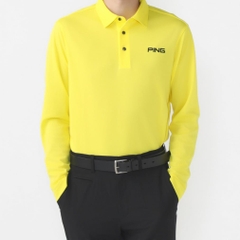 PING Men's Golf Wear 24FW Alpen Exclusive Long Sleeve Polo Shirt 6214261803