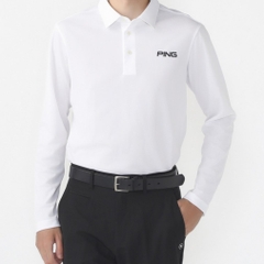 PING Men's Golf Wear 24FW Alpen Exclusive Long Sleeve Polo Shirt 6214261803