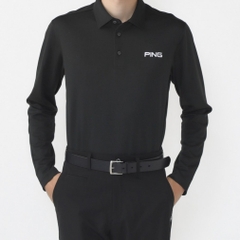 PING Men's Golf Wear 24FW Alpen Exclusive Long Sleeve Polo Shirt 6214261803