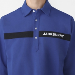 Jack Bunny Men's Golf Wear Mesh Ponte Long Sleeve Polo Shirt 2624261919