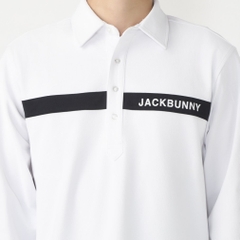 Jack Bunny Men's Golf Wear Mesh Ponte Long Sleeve Polo Shirt 2624261919