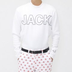 Jack Bunny Men's Golf Wear KARUISHI ECO Mock Neck Cut and Sewn (Long Sleeve) 2624266121