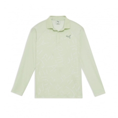 PUMA Men's Golf Wear Shadow Cat GRAPHIC L/S POLO 635738