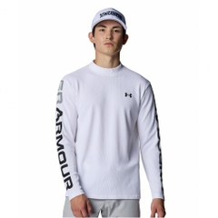 UNDER ARMOUR Men's Golf Wear UA Drive Waffle Long Sleeve Mock-neck Shirt 6007932