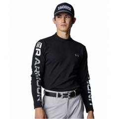 UNDER ARMOUR Men's Golf Wear UA Drive Waffle Long Sleeve Mock-neck Shirt 6007932