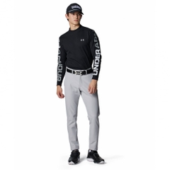 UNDER ARMOUR Men's Golf Wear UA Drive Waffle Long Sleeve Mock-neck Shirt 6007932