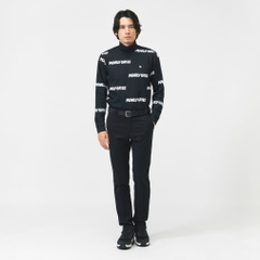 PEARLY GATES Men's Golf Wear C Sorona French Terry Long Sleeve High Neck Cut and Sewn Puffy Logo Pattern 0536166019