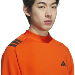 adidas Men's Golf Wear COLD .RDY Three Stripes Long Sleeve Mock Shirt JVV04