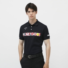 PEARLY GATES Men's Golf Wear Full-Dull Popcorn Pique Short Sleeve Polo Shirt 0535260605
