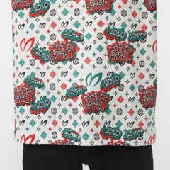 MASTER BUNNY EDITION Men's Golf Wear Nylon Honeycomb Tricot Speech Bubble Print Short Sleeve High Neck Cut and Sewn 7585167603