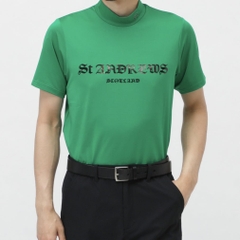 St ANDREWS Men's Golf Wear Cationic Polyester Bare Tenjiku Short Sleeve High Neck 0425167351