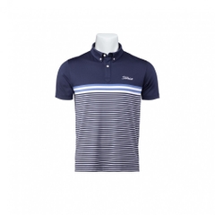 Titleist Men's Golf Wear Yarn-Dyed Panel Stripe Shirt TMPMS118J