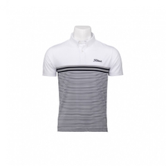 Titleist Men's Golf Wear Yarn-Dyed Panel Stripe Shirt TMPMS118J