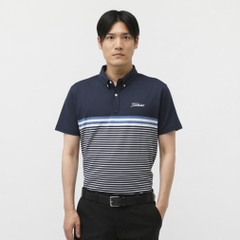 Titleist Men's Golf Wear Yarn-Dyed Panel Stripe Shirt TMPMS118J